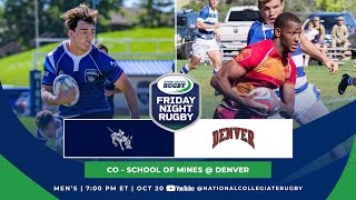 Friday Night Rugby CO  School of Mines  Denver [upl. by Gellman117]