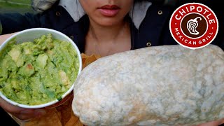 ASMR CHIPOTLE 🌯 GIANT BURRITO  CHEESE CHIP BIG BITE MUKBANG NO TALKING REAL EATING SOUND 먹방 [upl. by Egwin]