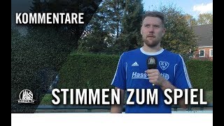 Die Stimmen zum Spiel  SV HalstenbekRellingen  USC Paloma 11 Spieltag Landesliga Hammonia [upl. by Neeka]