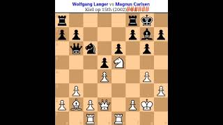 Wolfgang Langer vs Magnus Carlsen magnus chess gamechess board game magnus chesschess magnus [upl. by Zenger846]