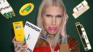 CRAYOLA MAKEUP… Is It Jeffree Star Approved [upl. by Akkim]