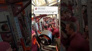 605 LBS ALLTIME VIRGINIA TECH SQUAT RECORD 😱 via kemaricopelandX [upl. by Allerbag]