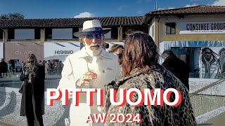 PITTI UOMO AW2024【FIRENZE】ピッティ ウォーモ 秋冬2024  Italian Mens Fashion [upl. by Aliab801]