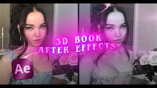 how to make a 3D book on ae  after effects tutorial [upl. by Grearson]