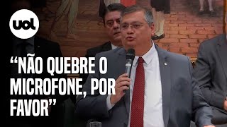 Flávio Dino pede que deputado bolsonarista ‘não quebre o microfone’ e gera bateboca na CCJ [upl. by Weinstein]