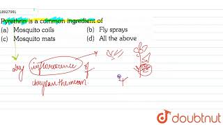 Pyrethrin is a common ingredient of [upl. by Olag]