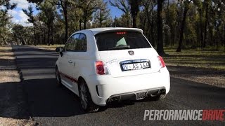 2014 Abarth 595 50th Anniversary Edition 0100kmh amp engine sound [upl. by Yerxa440]