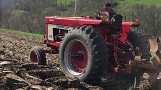 Spring Tillage in West Virginia Featuring International Harvester 1566 amp 1468 [upl. by Nevai]