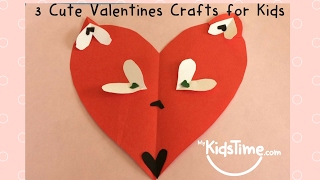 3 Easy Valentines Crafts for Kids [upl. by Sprung]