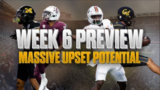 CFBKings Show Ep 25 Week 6 Preview  Major Upset Potential MichiganUW MiamiCal Picks  more [upl. by Atiuqes366]