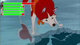 Balto 1995 Bear Fight with healhbars [upl. by Eidoj394]