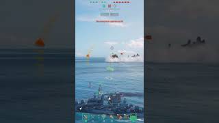 Warships 🏴‍☠️  Atlanta vs I smoked at wrong time worldofwarships wows [upl. by Lahcear]