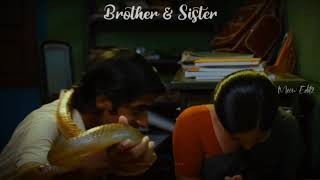 Brother and Sister love 😍😘 Aazhi soozhndha song 💞 Whatsapp status 💞 Meow Editz [upl. by Richter]