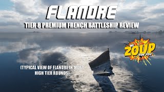 World of Warships Flandre Tier 8 Premium French Battleship Review [upl. by Aeret810]