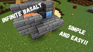 SIMPLE 120 AUTOMATIC BASALT FARM TUTORIAL in Minecraft Bedrock MCPEXboxPS4SwitchWindows10 [upl. by Ilke]