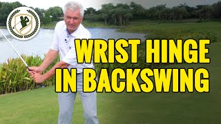 PROPER WRIST HINGE IN GOLF BACKSWING [upl. by Novyart]