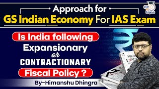 Types of Budget  Expansionary and Contractionary Fiscal Policy Economy lecture by Himanshu Dhingra [upl. by Yelime]