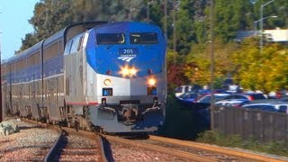 Sorrento Valley  Amtrak amp Coaster Trains December 19th 2012 [upl. by Naux]