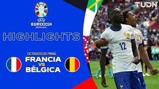 HIGHLIGHTS  Francia vs Bélgica  UEFA Nations League 2024  TUDN [upl. by Labana]