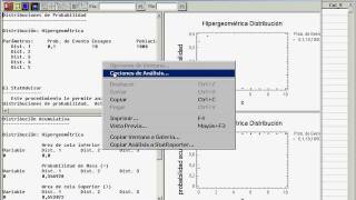 Statgraphics Hipergeométrica [upl. by Ahsym154]