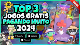 TOP 3 JOGOS NFT GRÁTIS PAGANDO MUITO EM 2024  FREE TO PLAY amp PLAY TO EARN  PC ANDROID E IOS [upl. by Nelehyram]