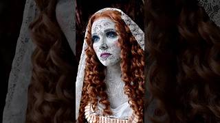 Cracked porcelain doll 👰🏼‍♀️ Halloween makeup transition [upl. by Arek]