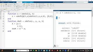 Passing in parameters into the MATLAB ODE system solver [upl. by Lilla]