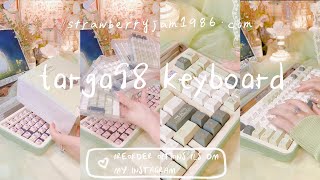 KEYBOARD TYPING ASMR  targa98 mint creamy green mechanical customized keyboard  princess switch [upl. by Kavanaugh]