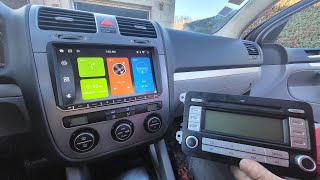 Comment Monter un Poste Autoradio Connecté Bluetooth golf 5 [upl. by Iver]