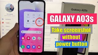 Samsung Galaxy A03s Take screenshot without power button [upl. by Hurst]