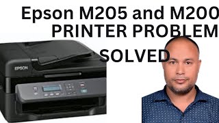 Epson M205 and M200 Scanner error ll printer error Epsonprinter [upl. by Nevaeh]