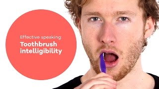 Vocal exercise  Speaking 1 Toothbrush intelligibility [upl. by Dominick109]