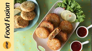 Crunchy Vegetable Cutlets Recipe By Food Fusion Ramzan Special Recipe [upl. by Aniled]