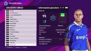 eFootball PES 2020 PS4  CRUZEIRO CLASSIC ALL TIME XI 56100 [upl. by Steffin486]