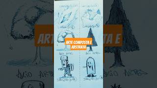 Composto e Abstrato drawing comodesenhar desenho howtodraw cartoon [upl. by Stepha]