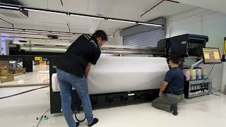 Installation of Mimaki Tiger600  1800TS [upl. by Anuahsar]