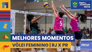 Confira os melhores momentos do vôlei entre o Rio de Janeiro x Paraná no dia 2611 [upl. by Nitsreik]