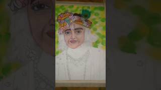 Krishna ji drawing part 3🙏🏽☺️💗shortsvideo viralvideo drawing Crazyarts20 [upl. by Lebiralc911]