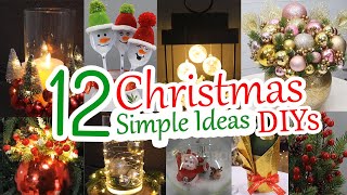 12 Easy DIY Christmas Decoration Ideas You Can Make at Home  2024 [upl. by Artep]