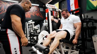 JORLAN vs BRANDÃO O MELHOR LEG DAY JÁ FEITO NA CAVERNA  RAFAEL BRANDÃO [upl. by Marv]