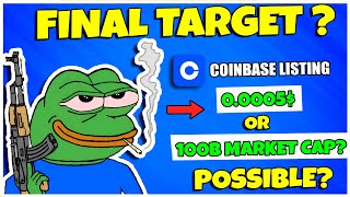 Can Pepe Really Hit 00005 or 100 Billion Market Cap FINAL TARGET [upl. by Daisi]