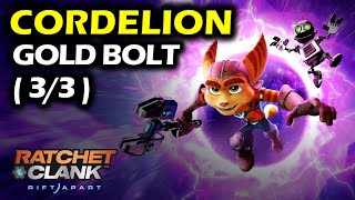 Cordelion Gold Bolt Locations  Ratchet and Clank Rift Apart Collectibles Guide [upl. by Aitnas]