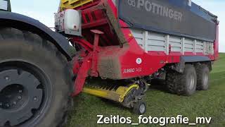 Gras Ernte in Bandelstorf Fendt mit Ladewagen im Einsatz Fendt 942 am Silobauen 2 Dickebuden 🔥🥵😎 [upl. by Ellesij564]