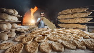 Legendary Turkish Bakers Lavash and butter bread I Bakery [upl. by Redwine]