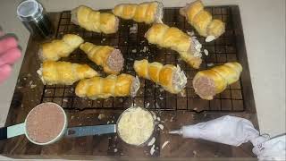 Organic Healthy delicious Baked PuffPastry Cannoli [upl. by Dolorita114]