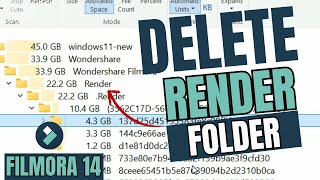 STOP Wasting Space Remove Render Cache Files from Filmora 14 Now [upl. by Arikehs]