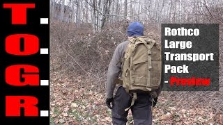 Very Large Tactical Style Pack  Rothco Large Transport Pack  Preview [upl. by Rainwater]