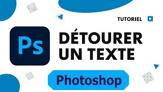 Comment faire un texte transparent avec photoshop détourer un texte sur photoshop [upl. by Tteirrah108]