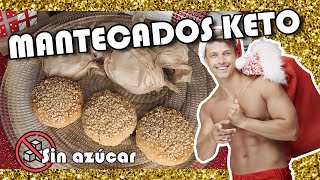 🎄MANTECADOS Caseros con Manteca de Cerdo KETO  SIN azúcar [upl. by Ecyor223]