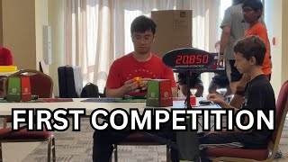 My First Rubiks Cube Competition [upl. by Attenyt]